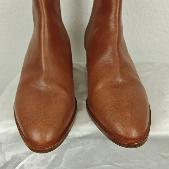 Sarah Flint The Perfect Zip Bootie In Saddle Vachetta Size 40, 9-9.5 Women's - Picture 9 of 16